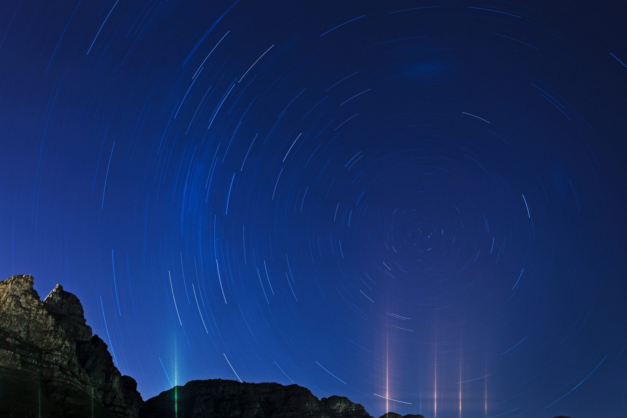 die-sterne-suedhalbkugel-bewegung-um -den polarstern